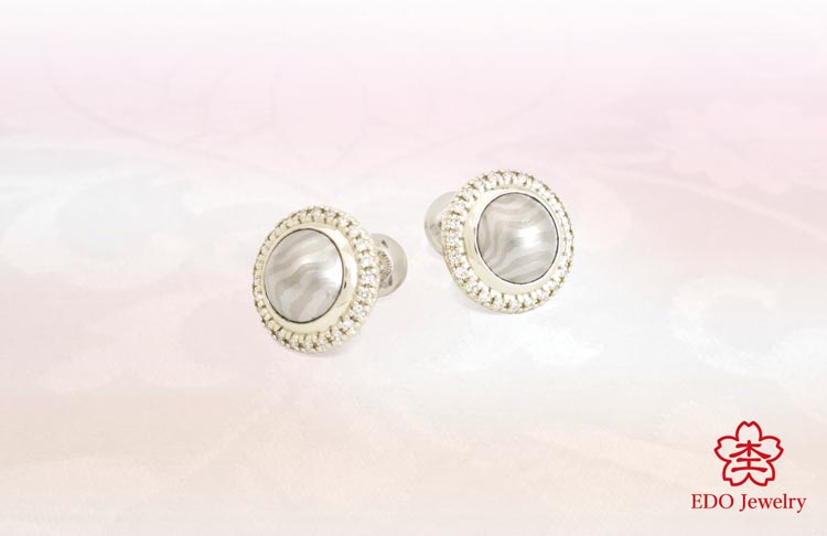 EDO jewelry melee diamond Studs